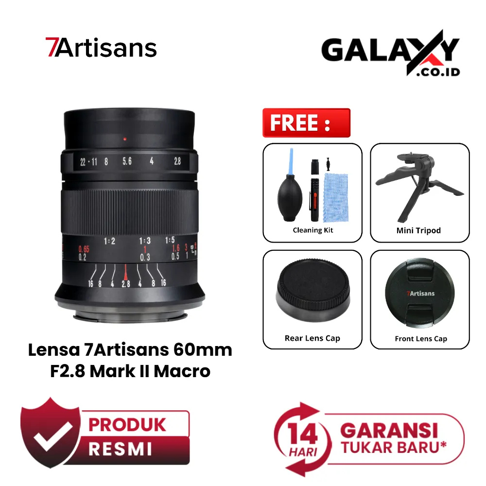 Lensa 7Artisans 60mm F2.8 Mark II Macro