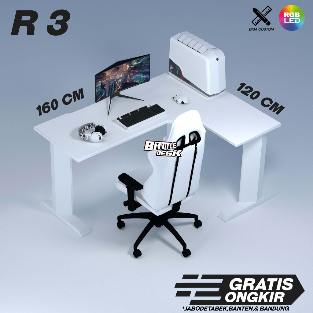 Meja Komputer Battledesk R3